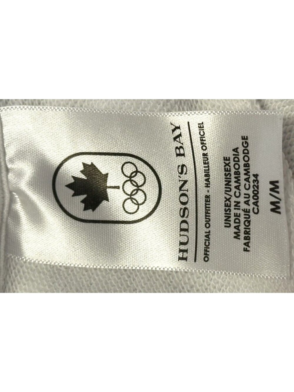 Hudson's Bay Team Canada Tokyo Olympic Hoodie Mens M Short Sleeve Graffiti White - Picture 12 of 15